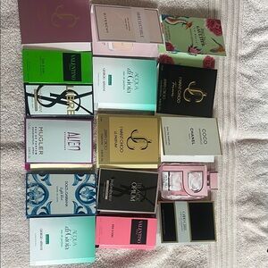 Valentino and Mugler Perfume Sample Set